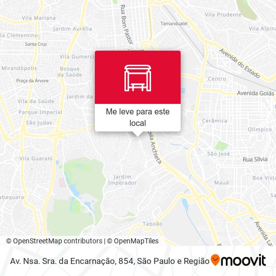 Av. Nsa. Sra. da Encarnação, 854 mapa