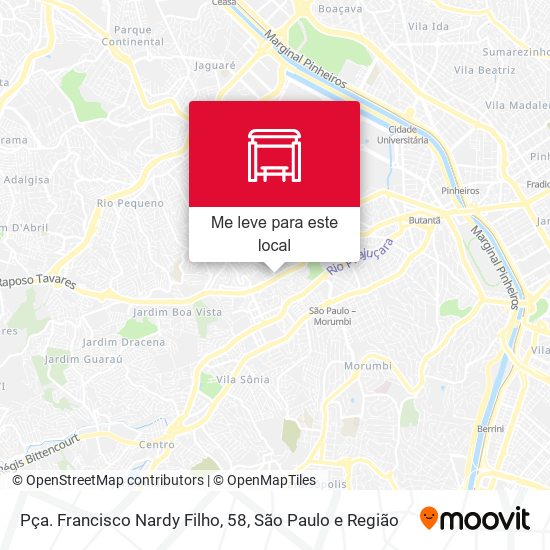 Pça. Francisco Nardy Filho, 58 mapa