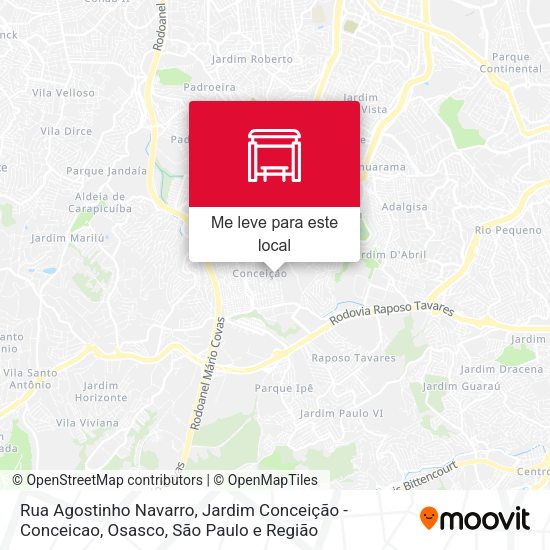 Rua Agostinho Navarro, Jardim Conceição - Conceicao, Osasco mapa