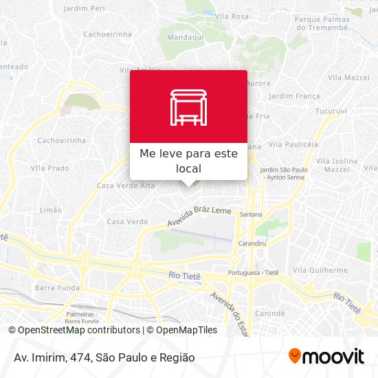 Av. Imirim, 474 mapa