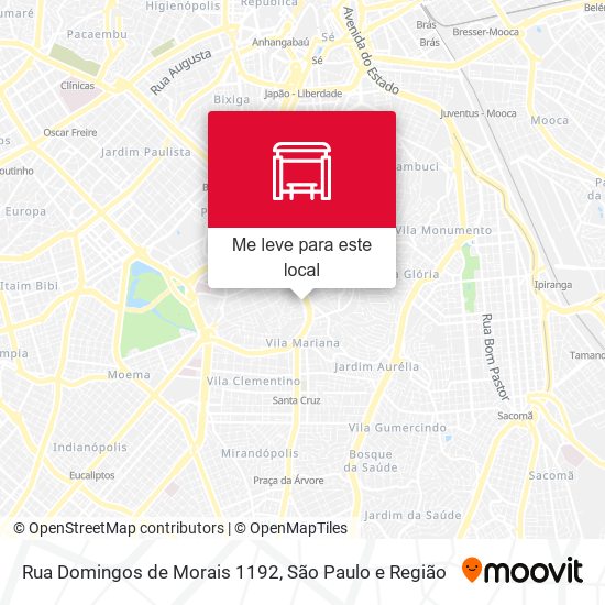 Rua Domingos de Morais 1192 mapa