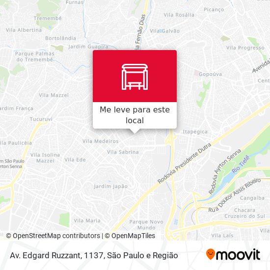 Av. Edgard Ruzzant, 1137 mapa