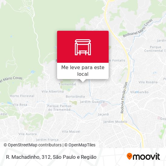 R. Machadinho, 312 mapa