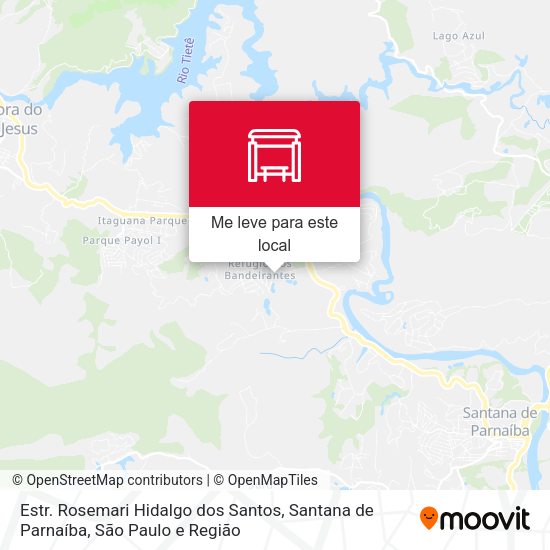 Estr. Rosemari Hidalgo dos Santos, Santana de Parnaíba mapa