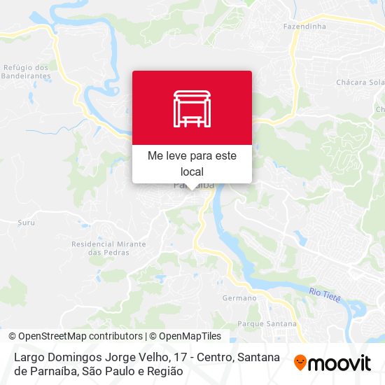 Largo Domingos Jorge Velho, 17 - Centro, Santana de Parnaíba mapa