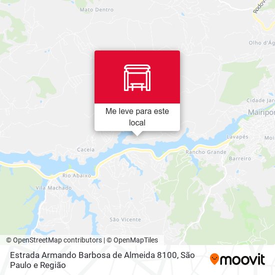 Estrada Armando Barbosa de Almeida 8100 mapa