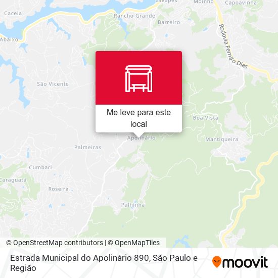 Estrada Municipal do Apolinário 890 mapa