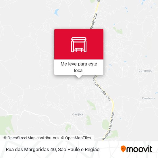 Rua das Margaridas 40 mapa