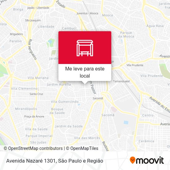 Avenida Nazaré 1301 mapa
