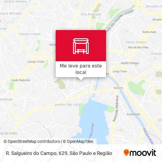 R. Salgueiro do Campo, 629 mapa