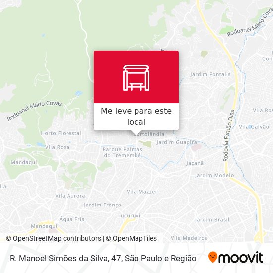 R. Manoel Simões da Silva, 47 mapa