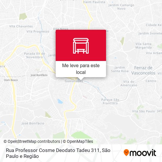 Rua Professor Cosme Deodato Tadeu 311 mapa