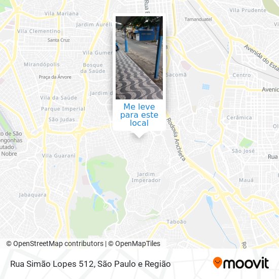 Rua Simão Lopes 512 mapa
