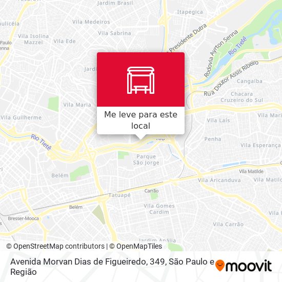 Avenida Morvan Dias de Figueiredo, 349 mapa