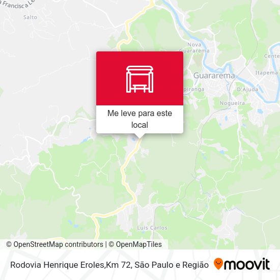 Rodovia Henrique Eroles,Km 72 mapa