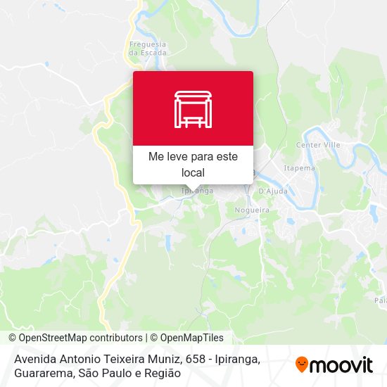 Avenida Antonio Teixeira Muniz, 658 - Ipiranga, Guararema mapa