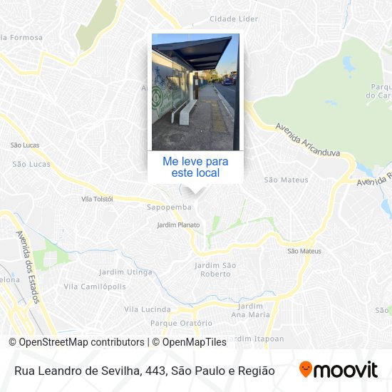 Rua Leandro de Sevilha, 443 mapa