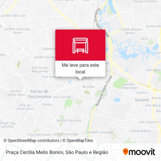 Praça Cecília Mello Bonini mapa
