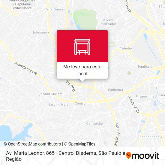 Av. Maria Leonor, 865 - Centro, Diadema mapa