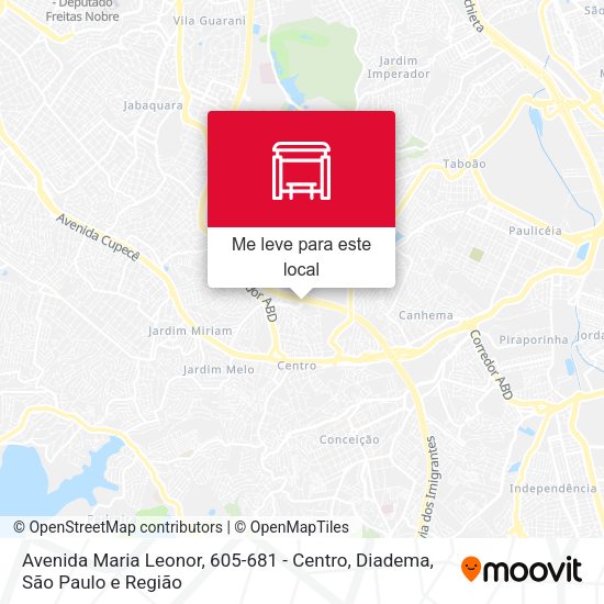Avenida Maria Leonor, 605-681 - Centro, Diadema mapa
