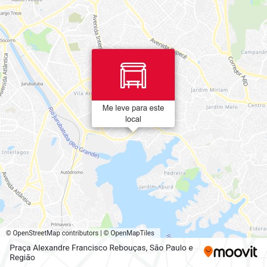 Praça Alexandre Francisco Rebouças mapa