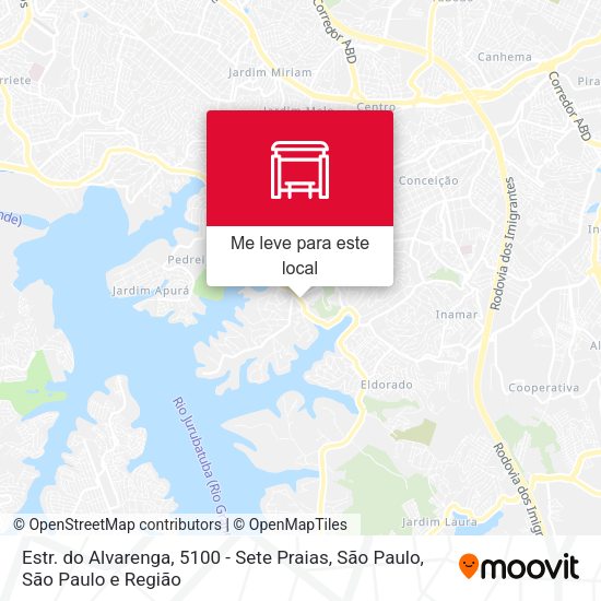 Estr. do Alvarenga, 5100 - Sete Praias, São Paulo mapa