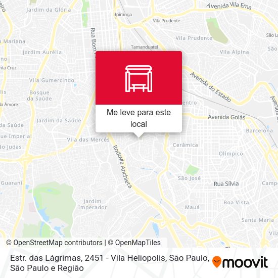 Estr. das Lágrimas, 2451 - Vila Heliopolis, São Paulo mapa