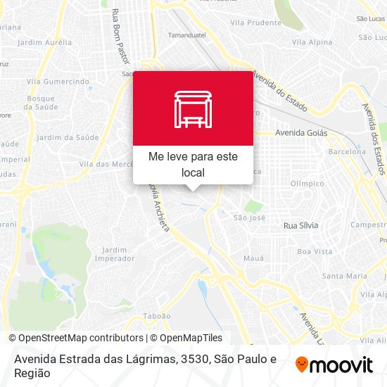 Avenida Estrada das Lágrimas, 3530 mapa