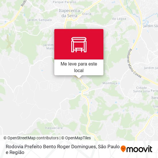 Rodovia Prefeito Bento Roger Domingues mapa