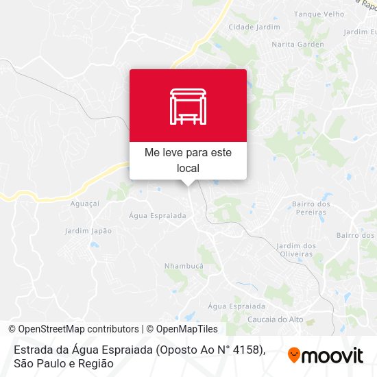 Estrada da Água Espraiada (Oposto Ao N° 4158) mapa