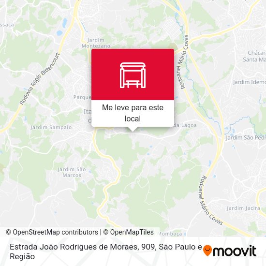 Estrada João Rodrigues de Moraes, 909 mapa