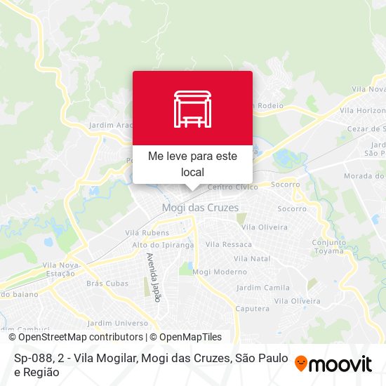 Sp-088, 2 - Vila Mogilar, Mogi das Cruzes mapa