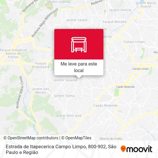 Estrada de Itapecerica Campo Limpo, 800-902 mapa