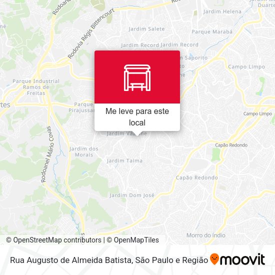 Rua Augusto de Almeida Batista mapa