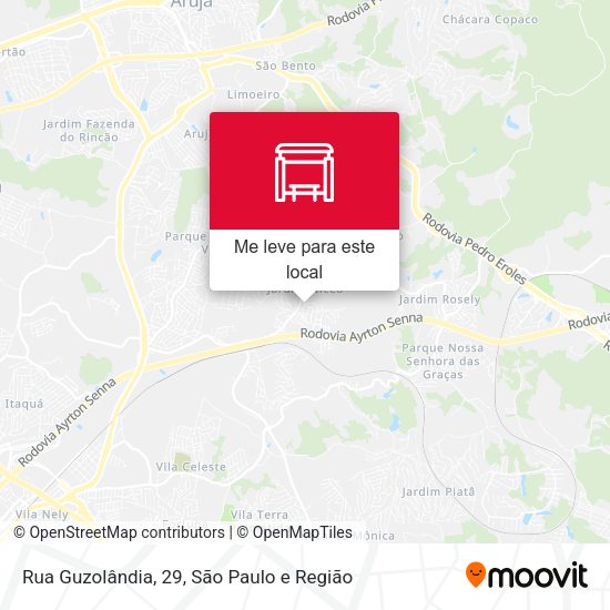 Rua Guzolândia, 29 mapa