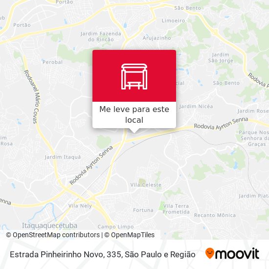 Estrada Pinheirinho Novo, 335 mapa