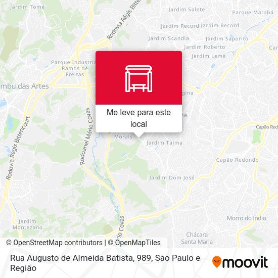 Rua Augusto de Almeida Batista, 989 mapa