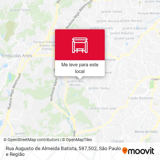 Rua Augusto de Almeida Batista, 587,502 mapa