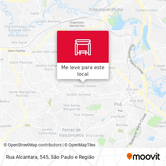 Rua Alcantara, 545 mapa