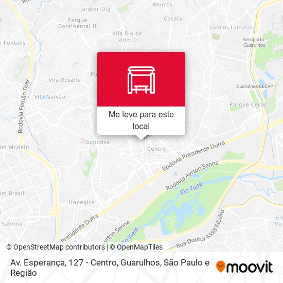 Av. Esperança, 127 - Centro, Guarulhos mapa