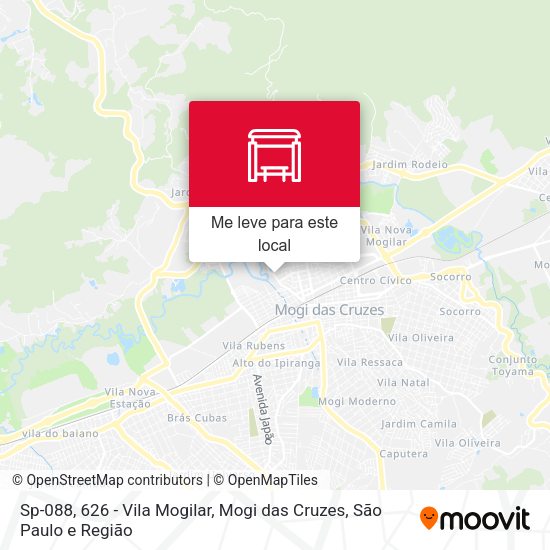 Sp-088, 626 - Vila Mogilar, Mogi das Cruzes mapa