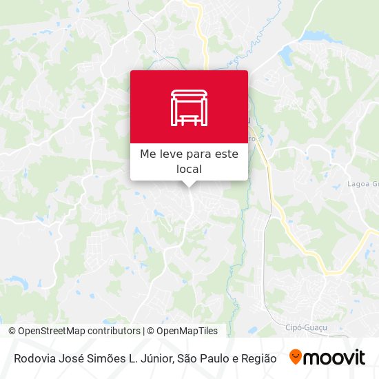 Rodovia José Simões L. Júnior mapa