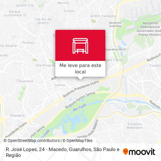 R. José Lopes, 24 - Macedo, Guarulhos mapa