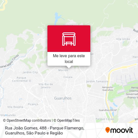 Rua João Gomes, 488 - Parque Flamengo, Guarulhos mapa