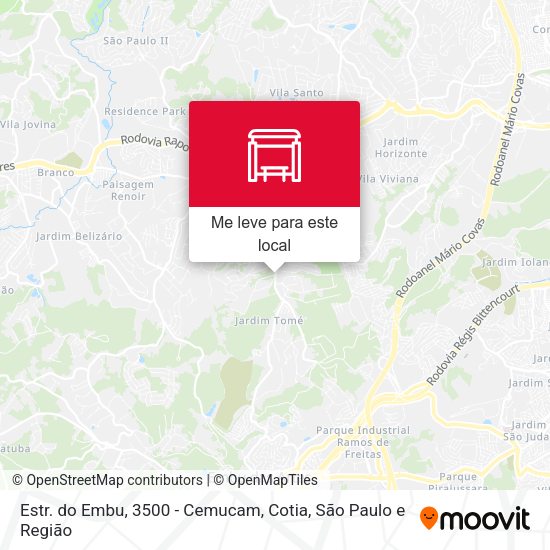 Estr. do Embu, 3500 - Cemucam, Cotia mapa