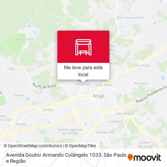 Avenida Doutor Armando Colângelo 1033 mapa