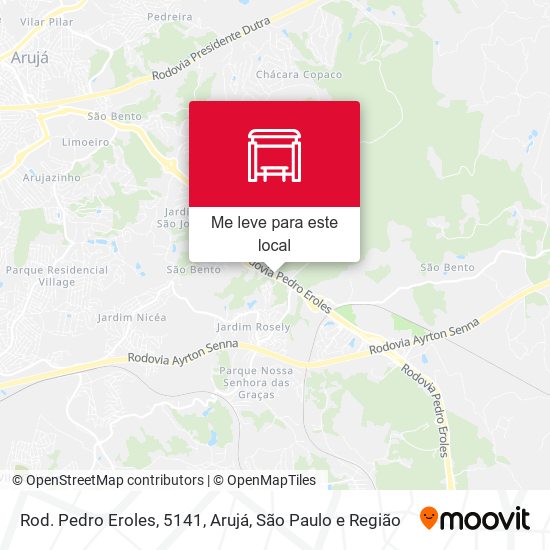 Rod. Pedro Eroles, 5141, Arujá mapa