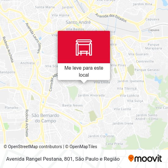 Avenida Rangel Pestana, 801 mapa