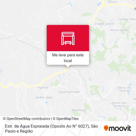 Estr. da Água Espraiada (Oposto Ao N° 6027) mapa