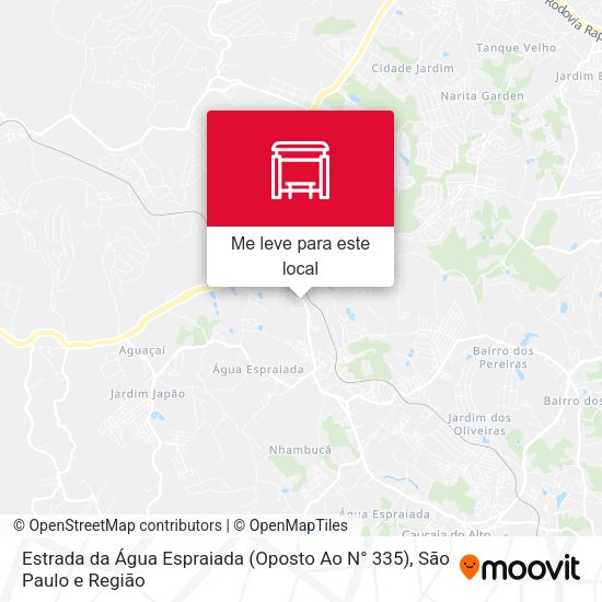 Estrada da Água Espraiada (Oposto Ao N° 335) mapa